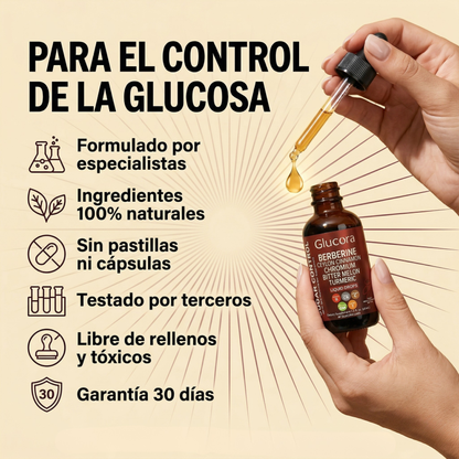Glowcora™ Apoyo Natural para la Glucosa, Energía y Antojos