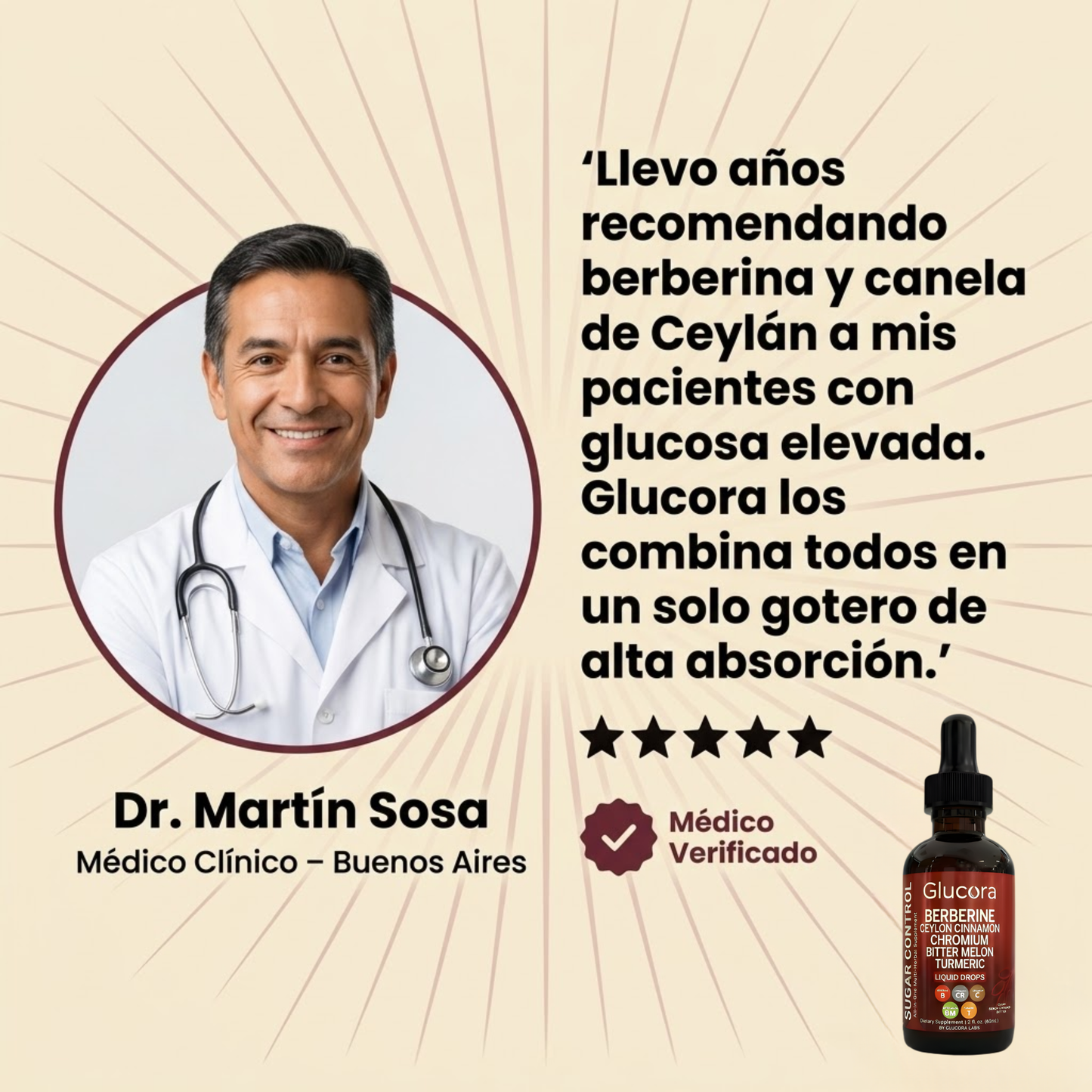 Glowcora™ Apoyo Natural para la Glucosa, Energía y Antojos